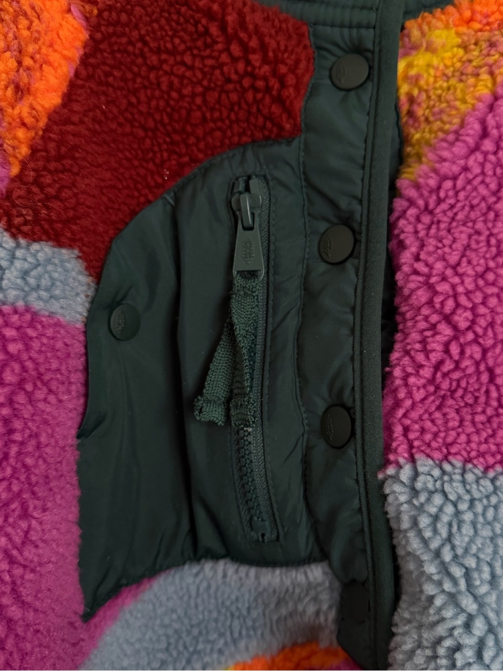 Free People Movement Rocky Ride Hit The Slopes Sherpa Pullover Sweater Sz Large - Picture 8 of 14